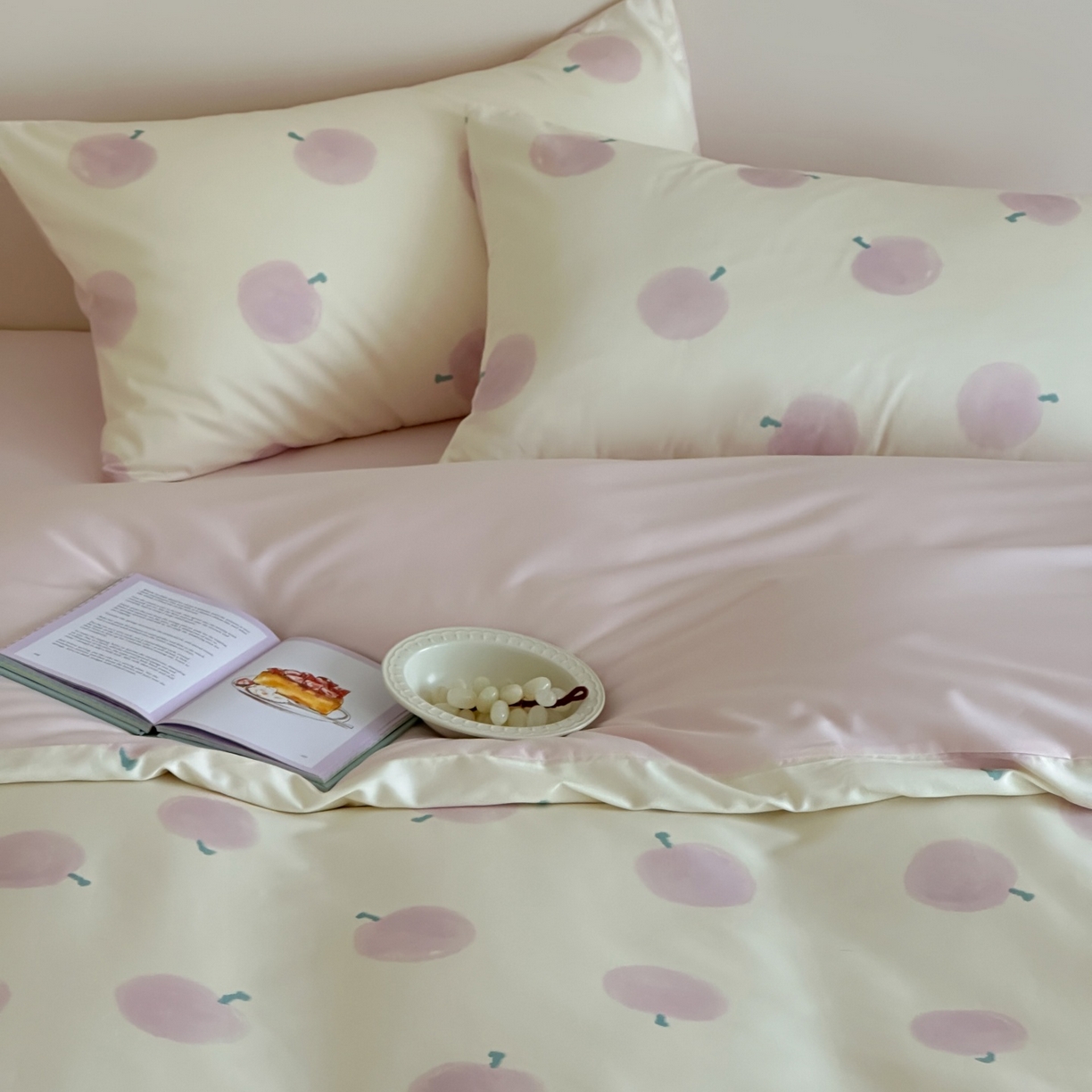 91家纺网 家纺一手货源 找家纺 桃喜 2026春夏新款ins风60支长绒棉纯棉四件套 （会员-5）严格控价 券后不低于159/179 蜜桃