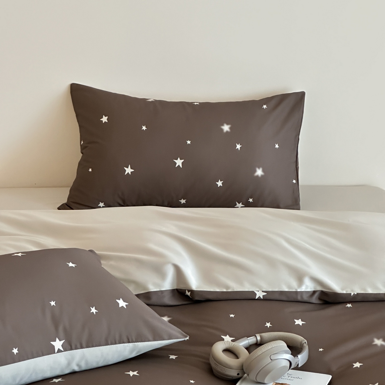 91家纺网 家纺一手货源 找家纺 桃喜 2026春夏新款ins风60支长绒棉纯棉四件套 （会员-5）严格控价 券后不低于159/179 太妃糖星星