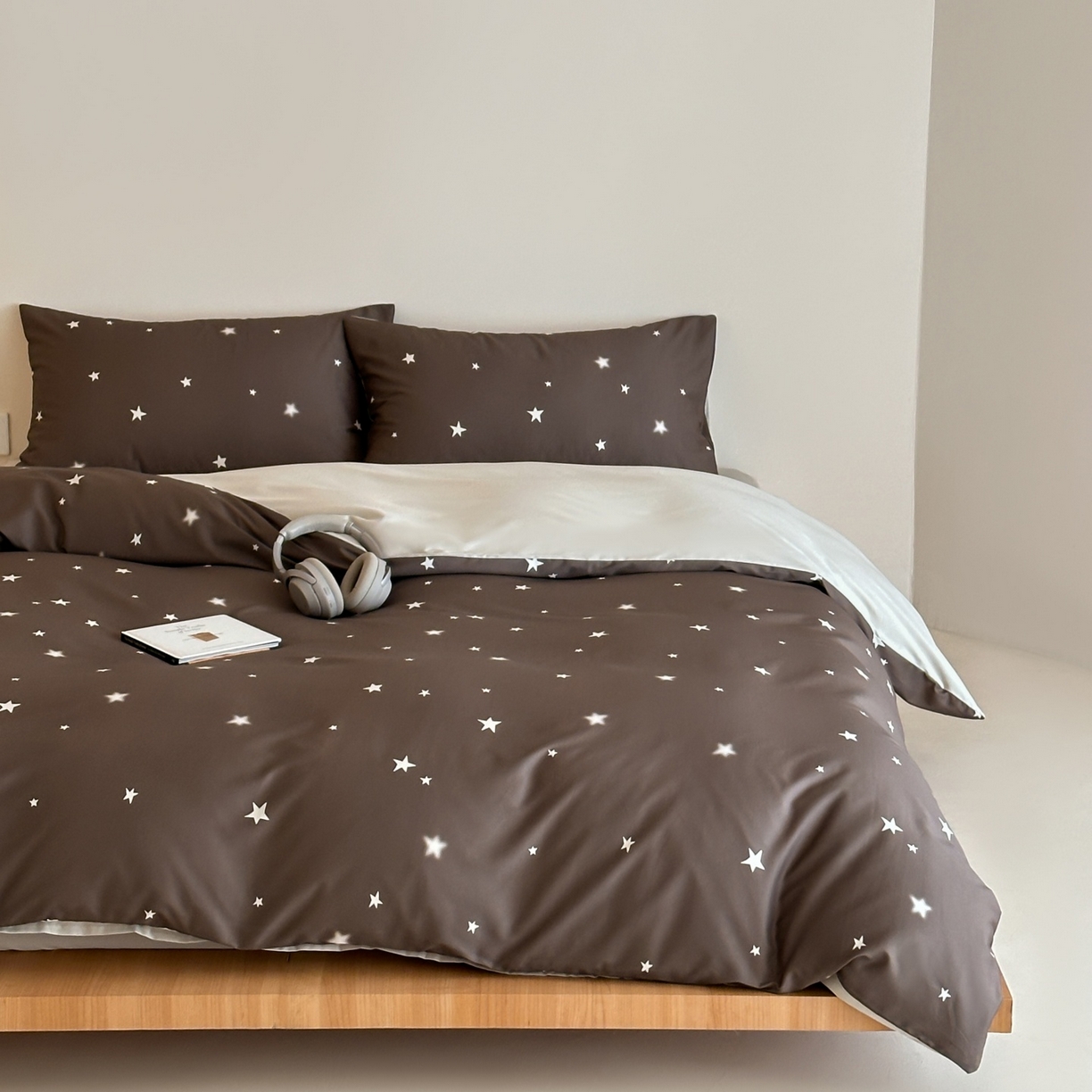 91家纺网 家纺一手货源 找家纺 桃喜 2026春夏新款ins风60支长绒棉纯棉四件套 （会员-5）严格控价 券后不低于159/179 太妃糖星星