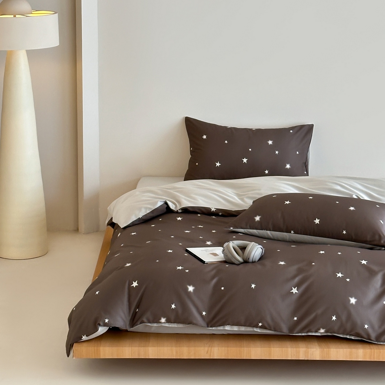 91家纺网 家纺一手货源 找家纺 桃喜 2026春夏新款ins风60支长绒棉纯棉四件套 （会员-5）严格控价 券后不低于159/179 太妃糖星星