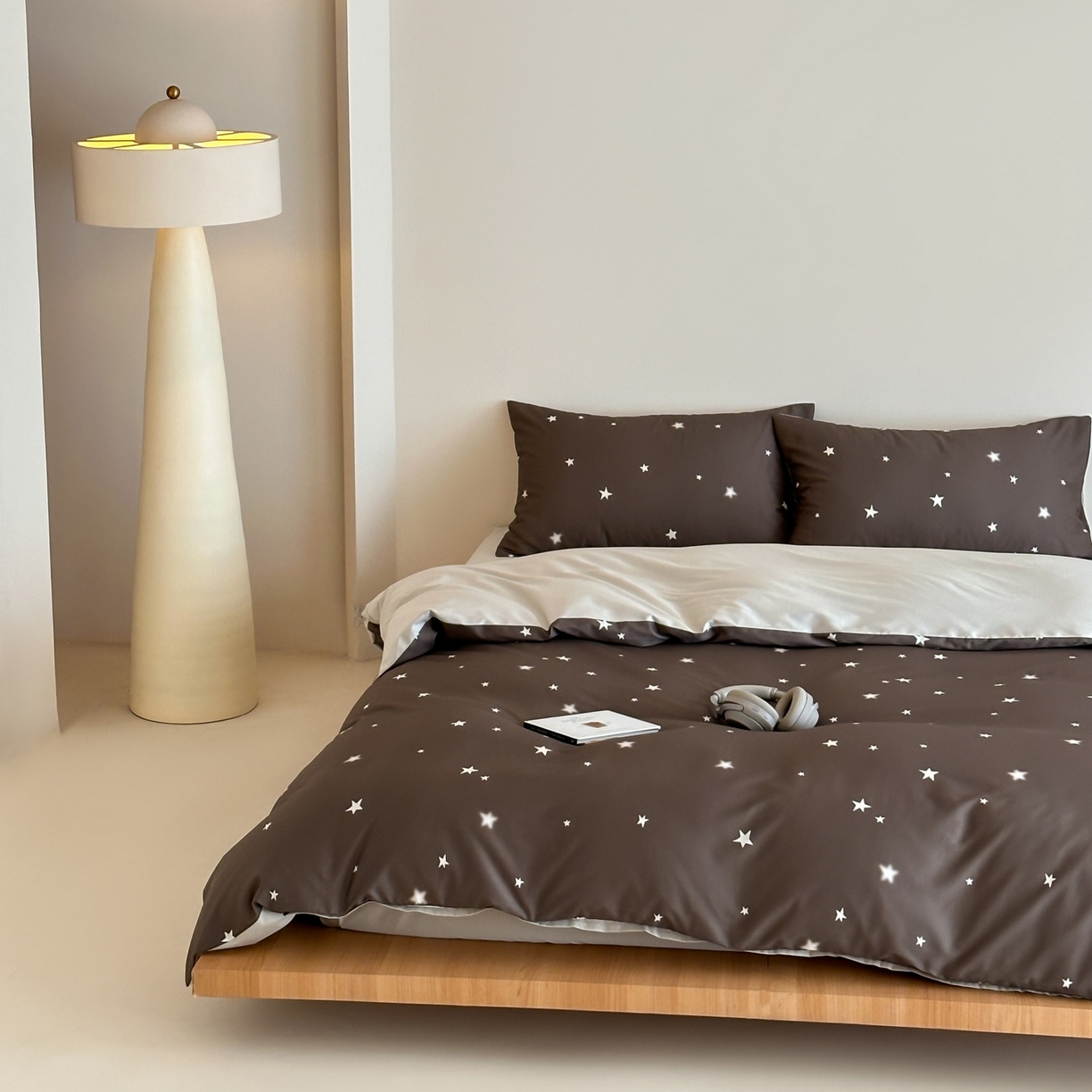 91家纺网 家纺一手货源 找家纺 桃喜 2026春夏新款ins风60支长绒棉纯棉四件套 （会员-5）严格控价 券后不低于159/179 太妃糖星星