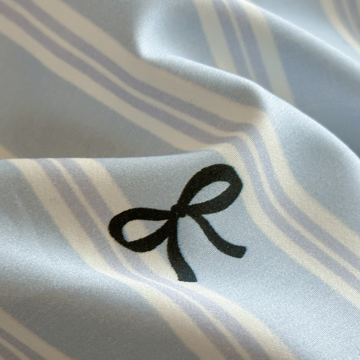 91家纺网 家纺一手货源 找家纺 桃喜 2026春夏新款ins风60支长绒棉纯棉四件套 （会员-5）严格控价 券后不低于159/179 海盐蝴蝶结