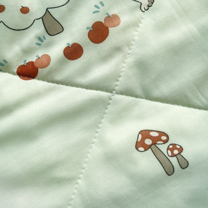 91家纺网 家纺一手货源 找家纺 帕拉美拉 2026新款A类印花冰凉丝凉感丝手包大宽边夏被 可爱奶狗