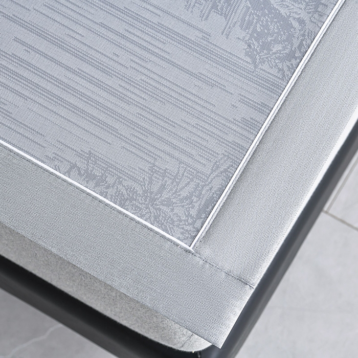 91家纺网 家纺一手货源 找家纺 小牛席业 2026新款【实拍风格】双PE高凉感-托斯卡纳凉感大提花冰丝席席子凉席 灰色