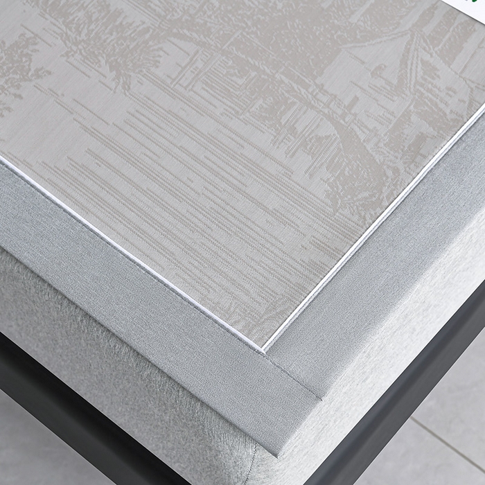 91家纺网 家纺一手货源 找家纺 小牛席业 2026新款【实拍风格】双PE高凉感-托斯卡纳凉感大提花冰丝席席子凉席 香槟