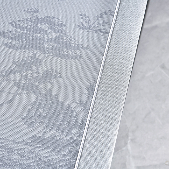 91家纺网 家纺一手货源 找家纺 小牛席业 2026新款【实拍风格】双PE高凉感-托斯卡纳凉感大提花冰丝席席子凉席 灰色