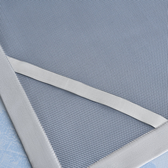 91家纺网 家纺一手货源 找家纺 小牛席业 2026新款【实拍风格】双PE高凉感-托斯卡纳凉感大提花冰丝席席子凉席 蓝色