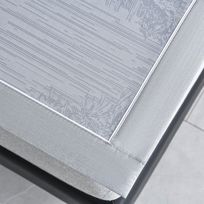 91家纺网 家纺一手货源 找家纺 小牛席业 2026新款【实拍风格】双PE高凉感-托斯卡纳凉感大提花冰丝席席子凉席 灰色