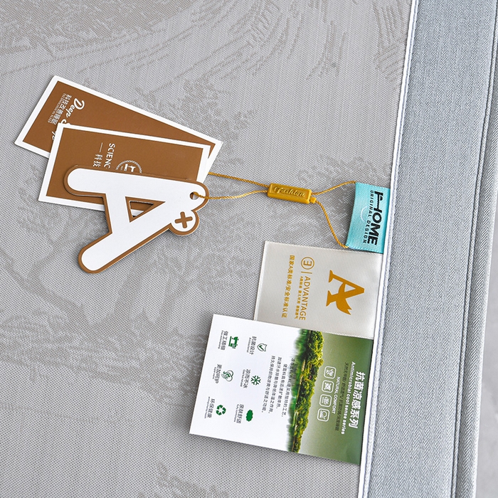 91家纺网 家纺一手货源 找家纺 小牛席业 2026新款【实拍风格】双PE高凉感-托斯卡纳凉感大提花冰丝席席子凉席-床笠款 香槟