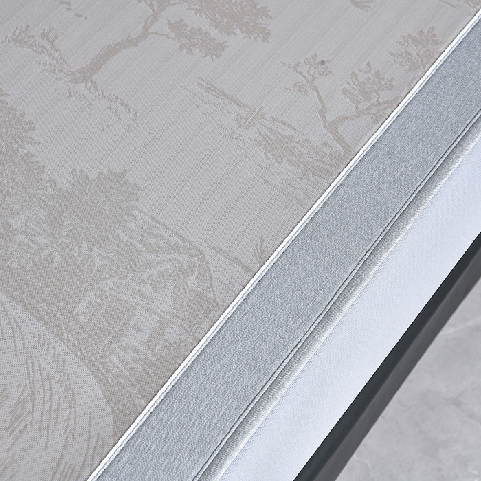 91家纺网 家纺一手货源 找家纺 小牛席业 2026新款【实拍风格】双PE高凉感-托斯卡纳凉感大提花冰丝席席子凉席-床笠款 香槟