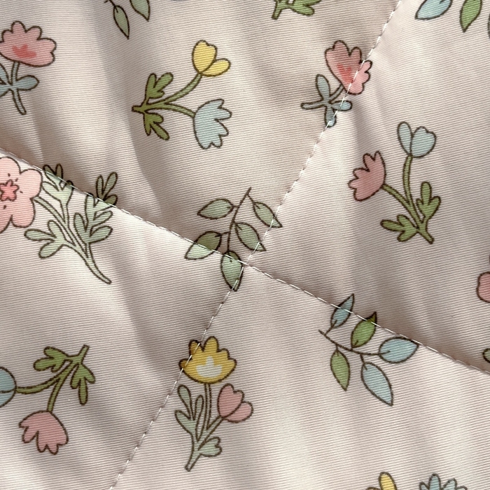 91家纺网 家纺一手货源 找家纺 帕拉美拉 2026新款A类印花冰凉丝凉感丝手包大宽边夏被 莫奈花园-粉