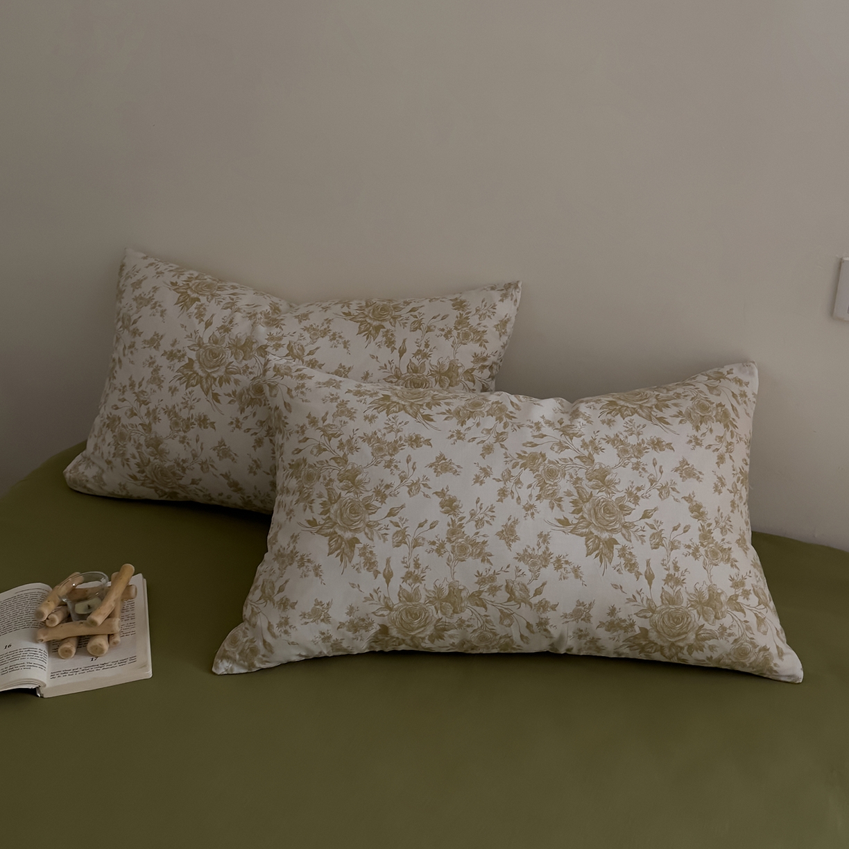 91家纺网 家纺一手货源 找家纺 DoDo 兜兜 2026新款全棉纯棉复古双层纱单品床笠系列（可定做尺寸） 眠香铺