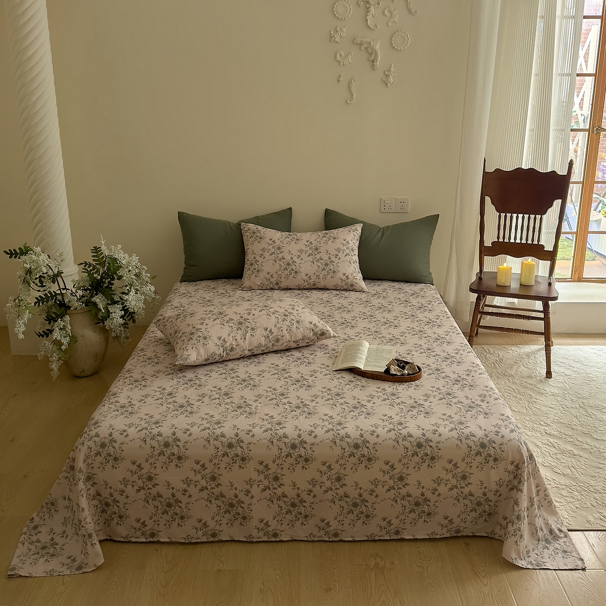 91家纺网 家纺一手货源 找家纺 （总）DoDo 兜兜 2026新款40支全棉纯棉小碎花四件套（可定做尺寸）