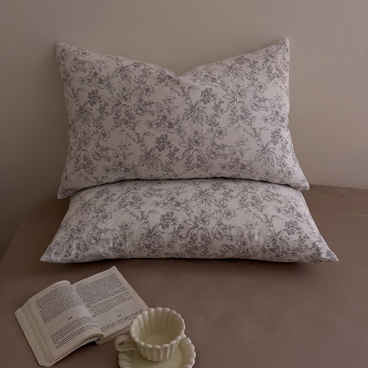 91家纺网 家纺一手货源 找家纺 DoDo 兜兜 2026新款全棉纯棉复古双层纱单品床单系列（可定做尺寸） 睡花间