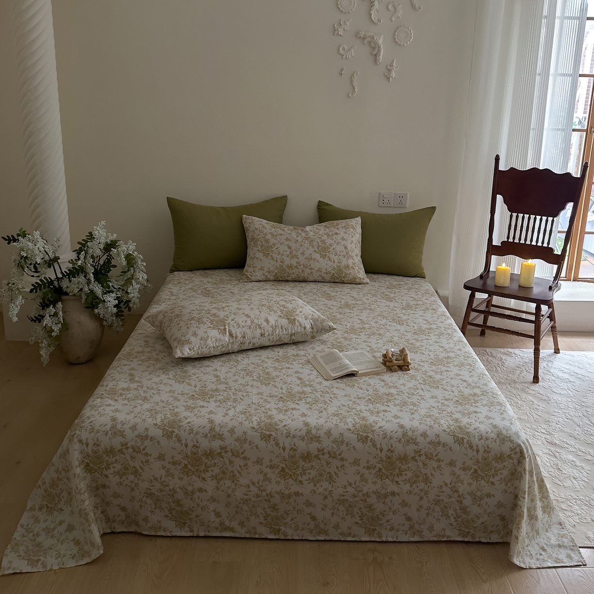 DoDo 兜兜 2026新款全棉纯棉复古双层纱单品床单系列（可定做尺寸） 眠香铺