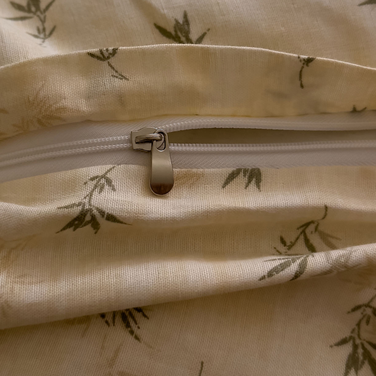 91家纺网 家纺一手货源 找家纺 DoDo 兜兜 2026新款全棉纯棉复古双层纱单品被套系列（可定做尺寸） 青竹漫-米