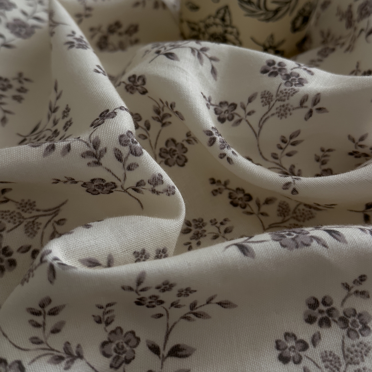 91家纺网 家纺一手货源 找家纺 DoDo 兜兜 2026新款全棉纯棉复古双层纱单品被套系列（可定做尺寸） 叶语-灰