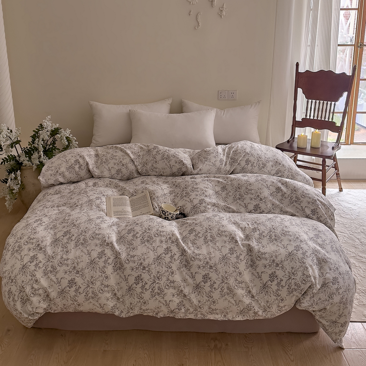 DoDo 兜兜 2026新款全棉纯棉复古双层纱单品被套系列（可定做尺寸） 睡花间