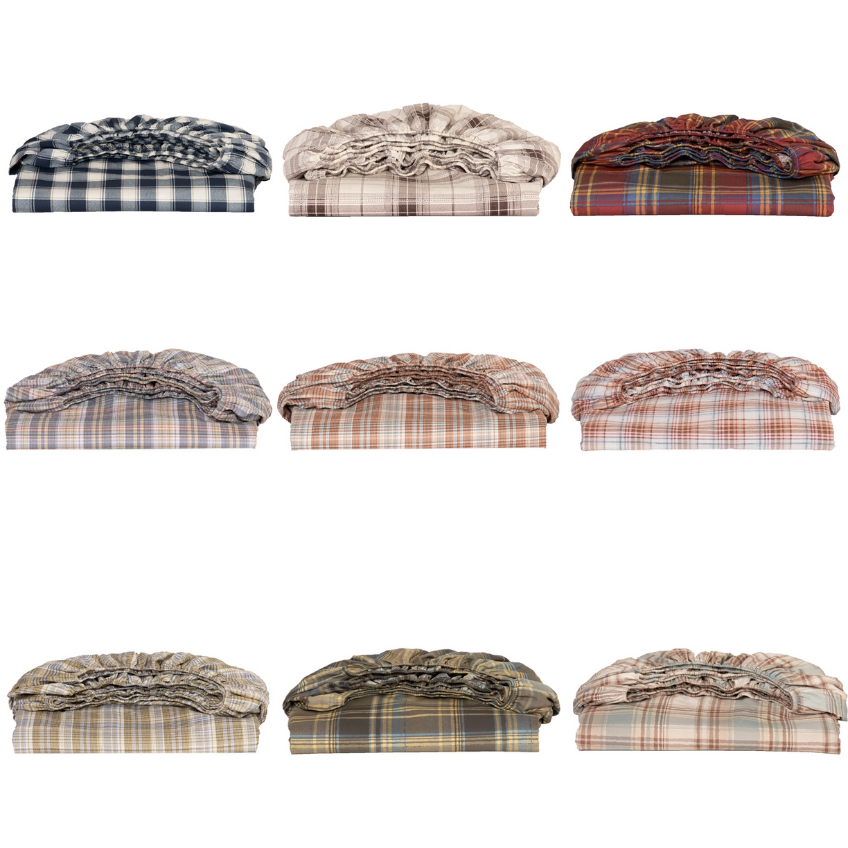 91家纺网 家纺一手货源 找家纺 简宜家居（朝初家纺） 2026新款40支13070全棉简约格子系列A版床笠 组合（仅参考）