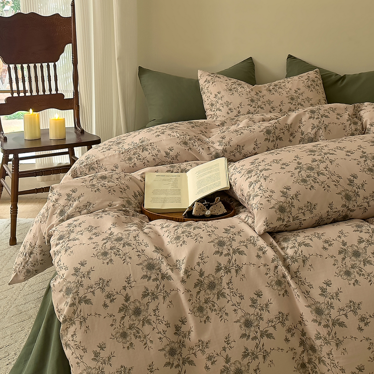 91家纺网 家纺一手货源 找家纺 （总）DoDo 兜兜 2026新款40支全棉纯棉小碎花四件套（可定做尺寸）