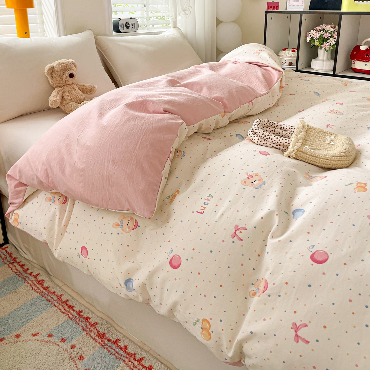 91家纺网 家纺一手货源 找家纺 纽缦家纺 2026新款A类105g仿棉四件套古法水洗棉四件套 乐淘