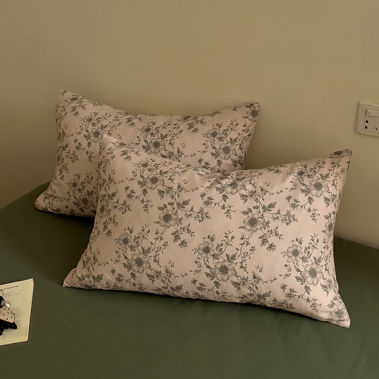 91家纺网 家纺一手货源 找家纺 （总）DoDo 兜兜 2026新款全棉纯棉复古双层纱单品枕套系列（可定做尺寸）