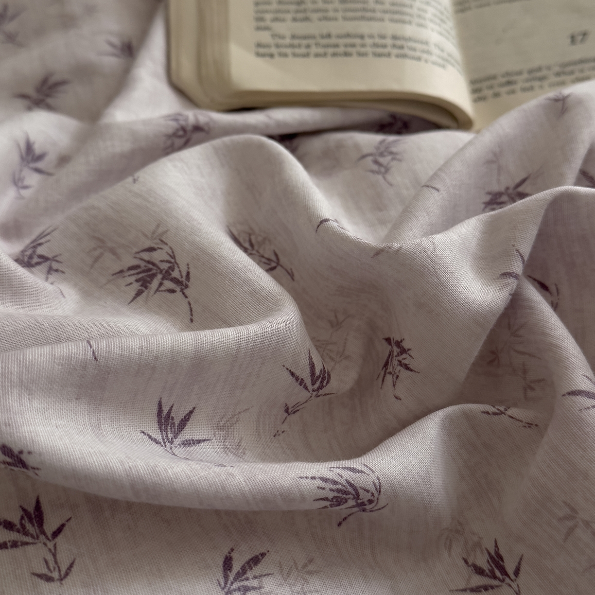 91家纺网 家纺一手货源 找家纺 DoDo 兜兜 2026新款全棉纯棉复古双层纱单品枕套系列（可定做尺寸） 青竹漫-灰