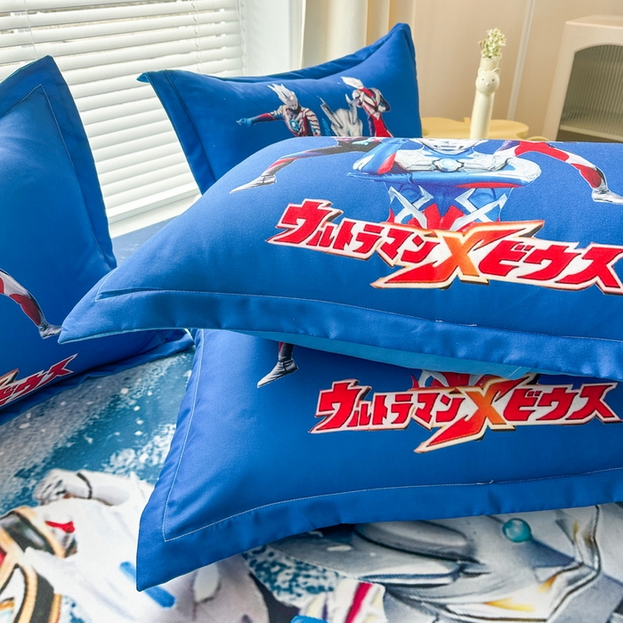 91家纺网 家纺一手货源 找家纺 一电 2026新款卡通床单单件被单学生宿舍被罩三件套单人儿童上下床床单-磨毛床单 第二批 奥特警卫队