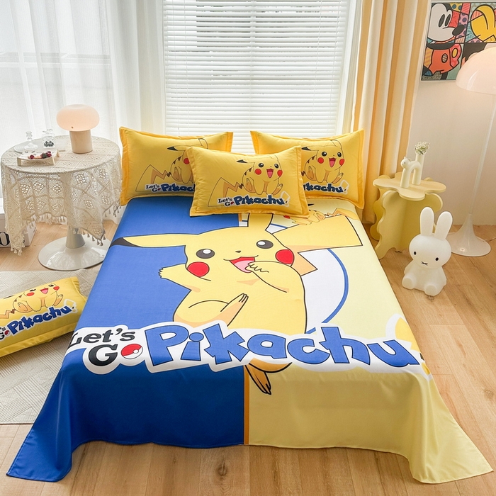 91家纺网 家纺一手货源 找家纺 （总）一电 2026新款卡通床单单件被单学生宿舍被罩三件套单人儿童上下床床单-磨毛床单 第一批