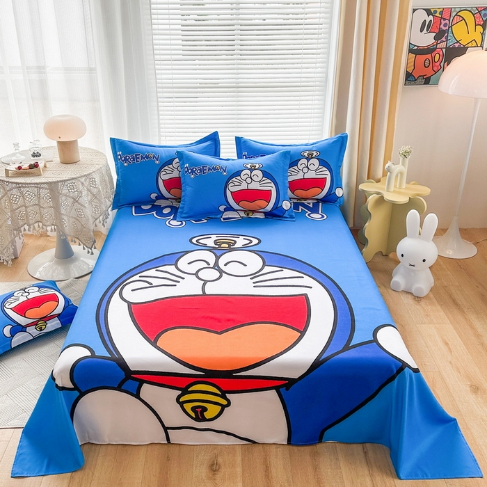 91家纺网 家纺一手货源 找家纺 （总）一电 2026新款卡通床单单件被单学生宿舍被罩三件套单人儿童上下床床单-磨毛床单 第一批