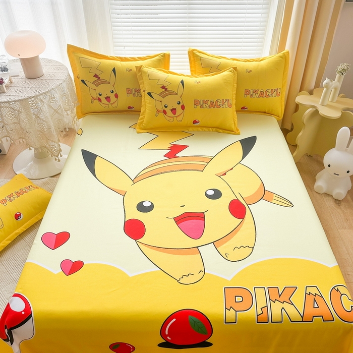 91家纺网 家纺一手货源 找家纺 （总）一电 2026新款卡通床单单件被单学生宿舍被罩三件套单人儿童上下床床单-磨毛床单 第一批