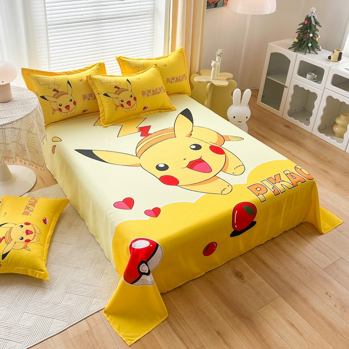 91家纺网 家纺一手货源 找家纺 （总）一电 2026新款卡通床单单件被单学生宿舍被罩三件套单人儿童上下床床单-磨毛床单 第一批