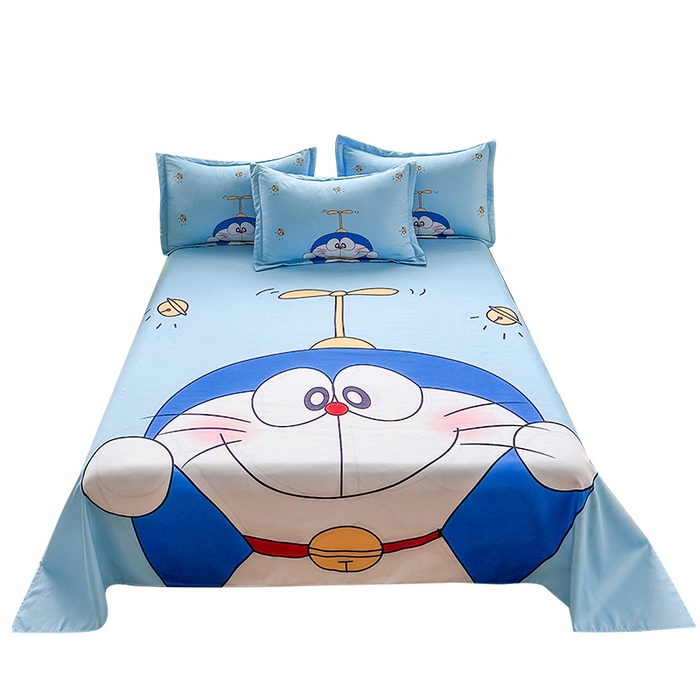 91家纺网 家纺一手货源 找家纺 一电 2026新款卡通床单单件被单学生宿舍被罩三件套单人儿童上下床床单-磨毛床单 第一批 可爱叮当