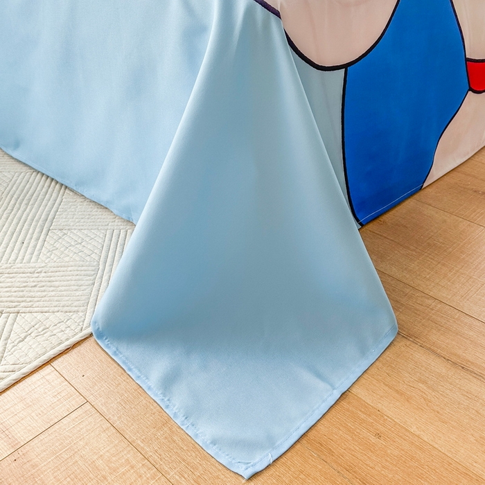 91家纺网 家纺一手货源 找家纺 一电 2026新款卡通床单单件被单学生宿舍被罩三件套单人儿童上下床床单-磨毛床单 第一批 可爱叮当