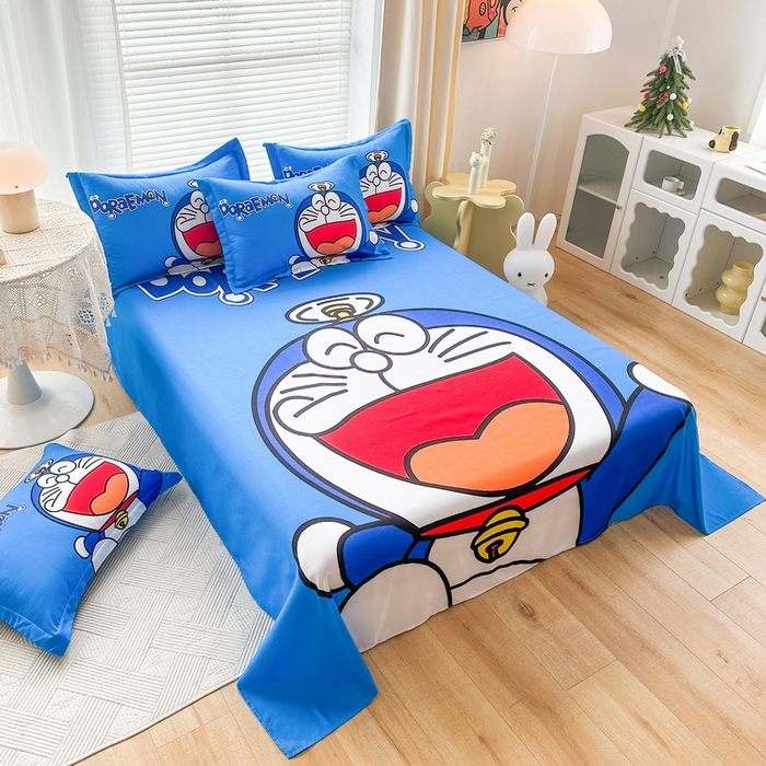 91家纺网 家纺一手货源 找家纺 一电 2026新款卡通床单单件被单学生宿舍被罩三件套单人儿童上下床床单-磨毛床单 第一批 叮当快跑