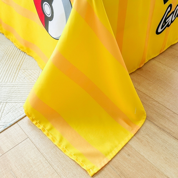 91家纺网 家纺一手货源 找家纺 一电 2026新款卡通床单单件被单学生宿舍被罩三件套单人儿童上下床床单-磨毛床单 第一批 草莓皮卡丘