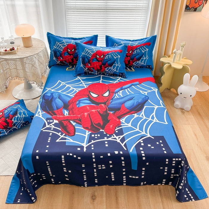 一电 2026新款卡通床单单件被单学生宿舍被罩三件套单人儿童上下床床单-磨毛床单 第一批 蜘蛛侠