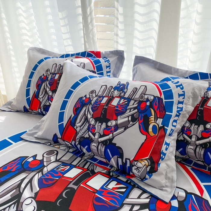 一电 2026新款跨境电商卡通学生枕头套枕套48x74cm单只件一对装儿童男孩枕皮子-2.磨毛枕套 圈圈机器人