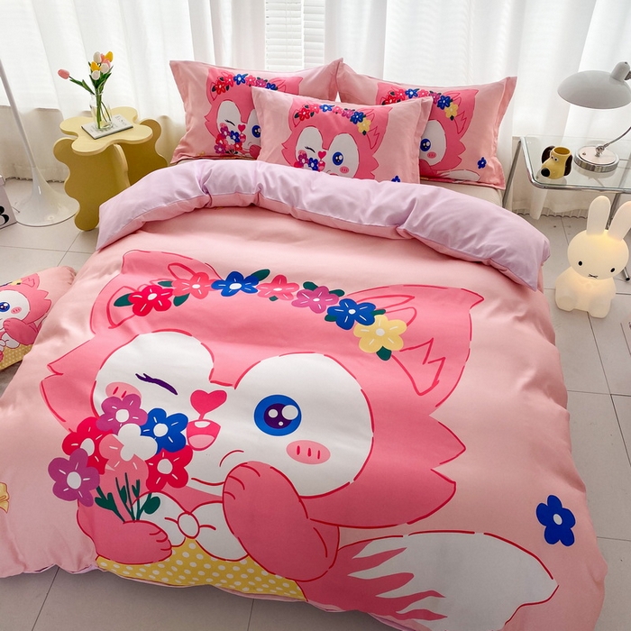 91家纺网 家纺一手货源 找家纺 （总）一电 2026新款卡通被套单件被罩男女儿童学生宿舍单人被单男孩卡幼儿园单人被罩-2.磨毛被套