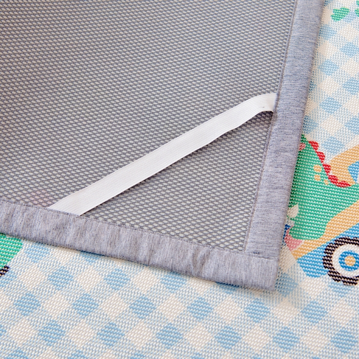 91家纺网 家纺一手货源 找家纺 鱼宝2026新款儿童冰藤席冰丝凉席软席 恐龙车队