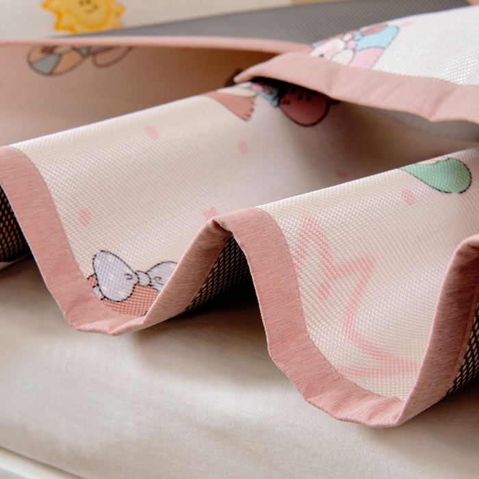 91家纺网 家纺一手货源 找家纺 鱼宝2026新款儿童冰藤席冰丝凉席软席 美人鱼