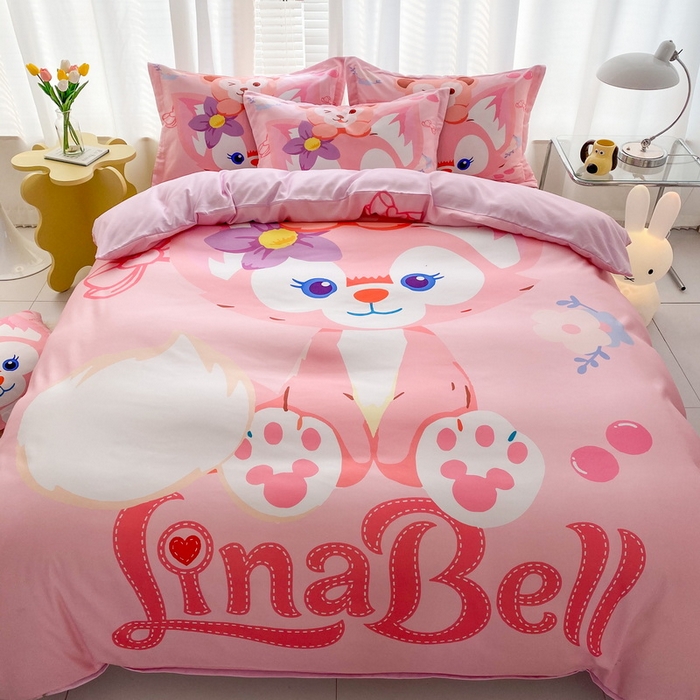 91家纺网 家纺一手货源 找家纺 一电 2026新款卡通被套单件被罩男女儿童学生宿舍单人被单男孩卡幼儿园单人被罩-2.磨毛被套 贝贝熊