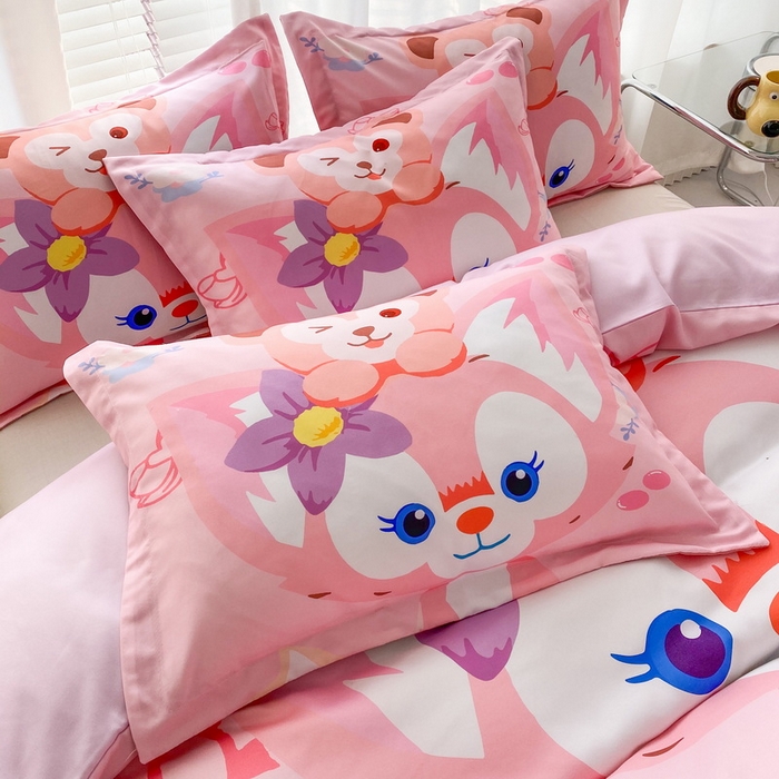 91家纺网 家纺一手货源 找家纺 一电 2026新款卡通被套单件被罩男女儿童学生宿舍单人被单男孩卡幼儿园单人被罩-2.磨毛被套 贝贝熊