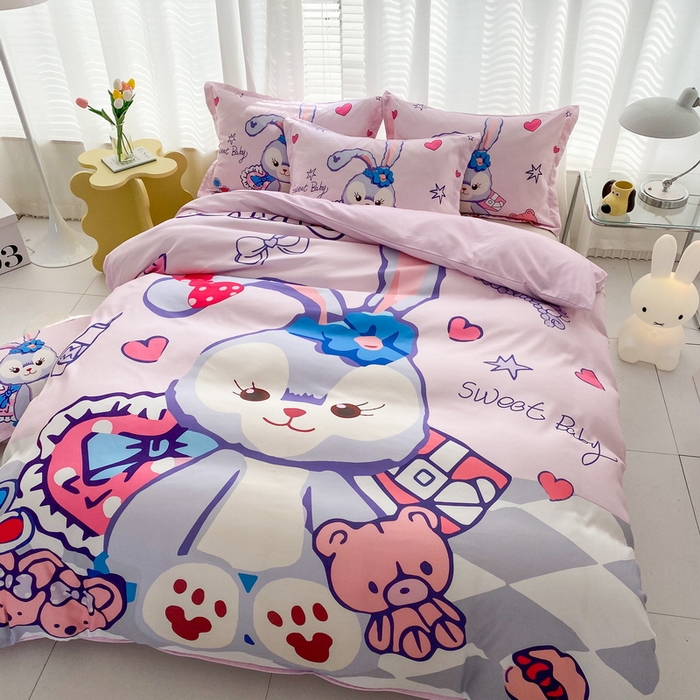 一电 2026新款卡通被套单件被罩男女儿童学生宿舍单人被单男孩卡幼儿园单人被罩-2.磨毛被套 冰冰星黛露