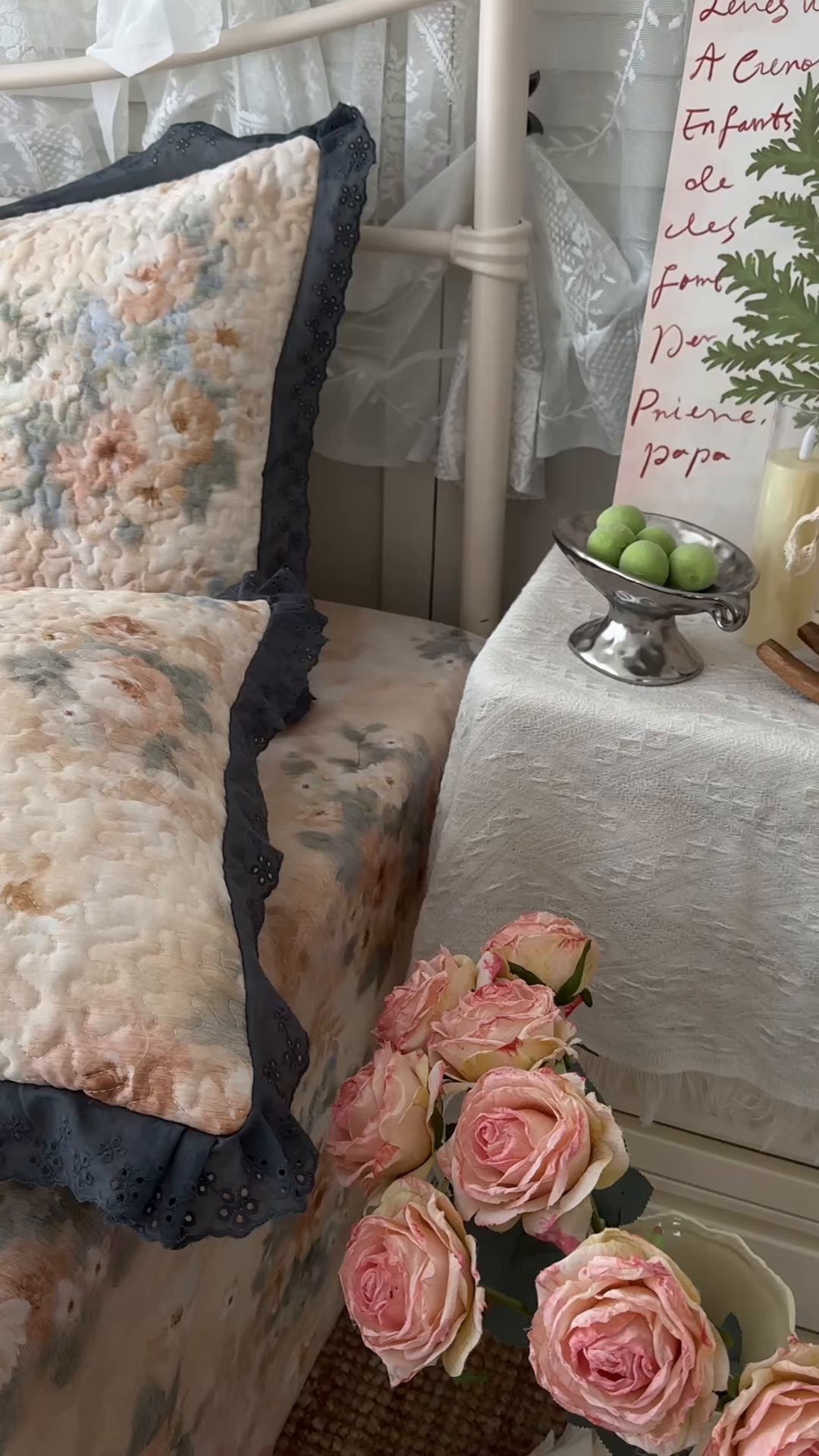 91家纺网 家纺一手货源 找家纺 百寐 2026吸汗防油全棉三层夹棉花边信封加大50*80枕套48*74/40*60枕芯 夹棉-锦绣