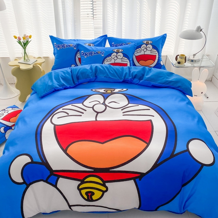 91家纺网 家纺一手货源 找家纺 一电 2026新款卡通被套单件被罩男女儿童学生宿舍单人被单男孩卡幼儿园单人被罩-2.磨毛被套 叮当快跑