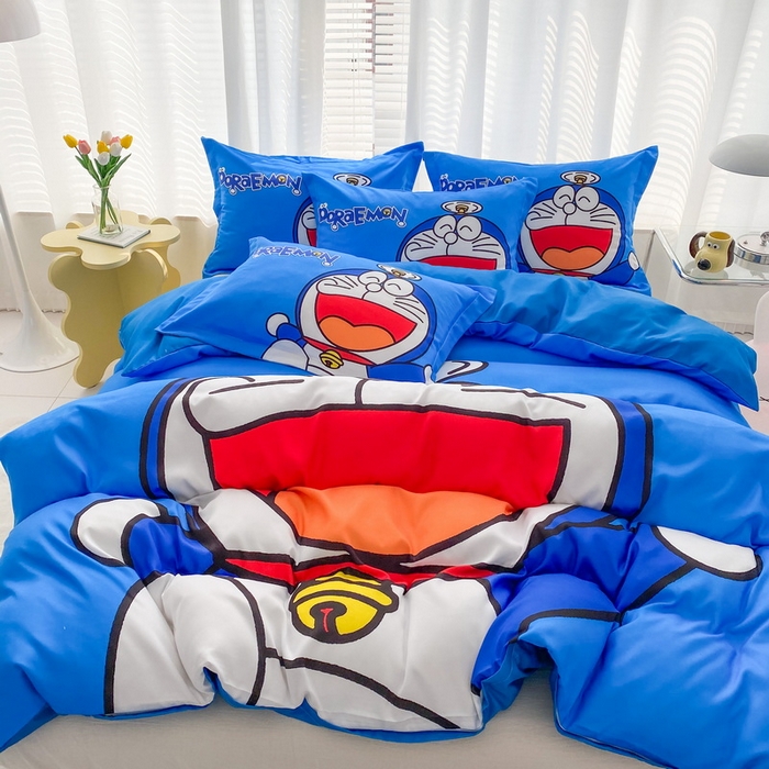 91家纺网 家纺一手货源 找家纺 一电 2026新款卡通被套单件被罩男女儿童学生宿舍单人被单男孩卡幼儿园单人被罩-2.磨毛被套 叮当快跑