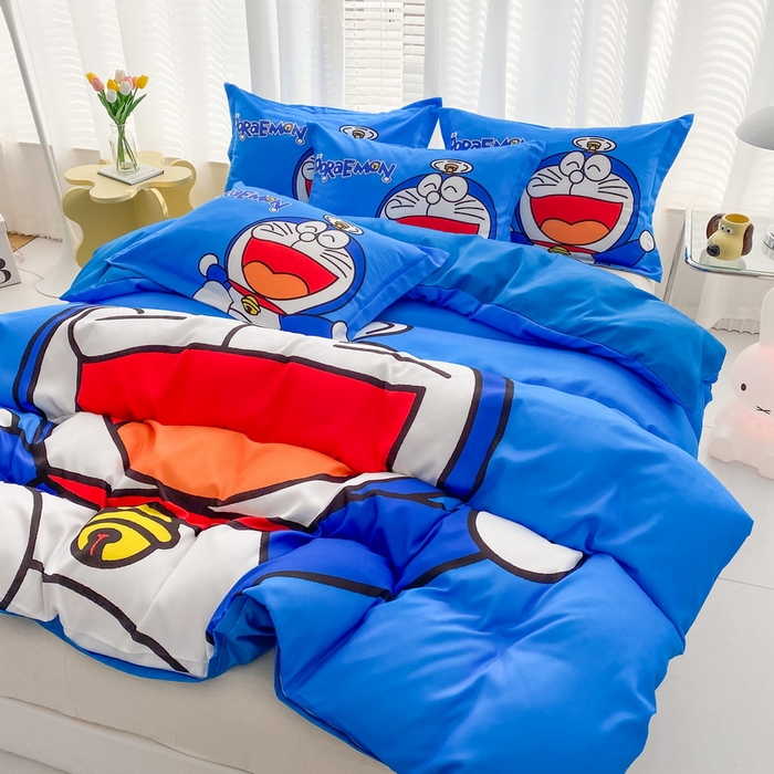 91家纺网 家纺一手货源 找家纺 一电 2026新款卡通被套单件被罩男女儿童学生宿舍单人被单男孩卡幼儿园单人被罩-2.磨毛被套 叮当快跑