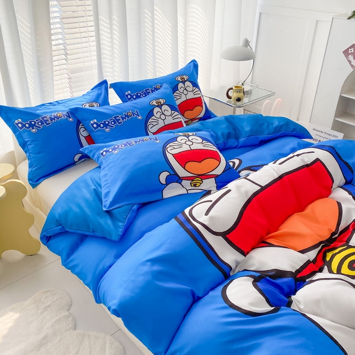 91家纺网 家纺一手货源 找家纺 一电 2026新款卡通被套单件被罩男女儿童学生宿舍单人被单男孩卡幼儿园单人被罩-2.磨毛被套 叮当快跑