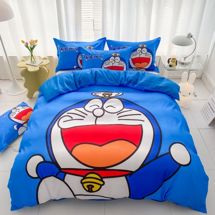91家纺网 家纺一手货源 找家纺 一电 2026新款卡通被套单件被罩男女儿童学生宿舍单人被单男孩卡幼儿园单人被罩-2.磨毛被套 叮当快跑